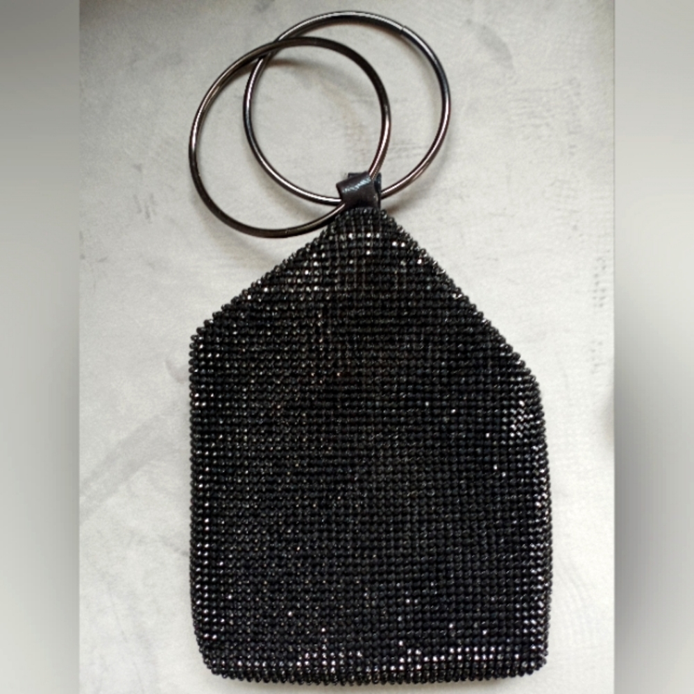 Shimmery Black Wristlet